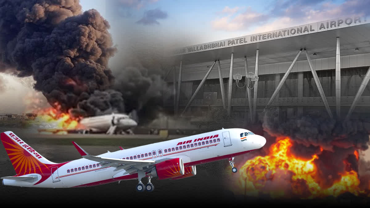 लंदन-उड़ान भरने वाला AI‑171 फ्लाइट टेकऑफ़ के तुरंत बाद क्रैश, करीब 241‑242 लोगों की मृत्यु