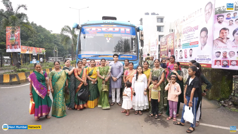 Geeten Patil यांचा नारीशक्तीच्या उत्सवात “सेवा उपक्रम” – Nerul Panel-23- महिलांना केलंबा देवीचे दर्शन