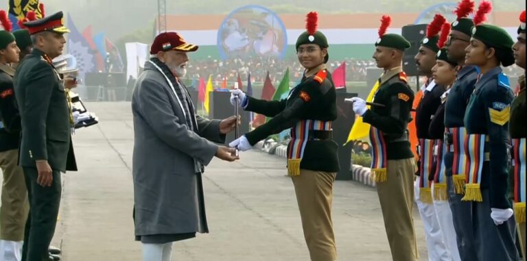 महाराष्ट्राच्या तनु भान देशातील ‘सर्वोत्कृष्ट कॅडेट’; पंतप्रधान मोदींच्या हस्ते सुवर्ण पदकाने गौरव