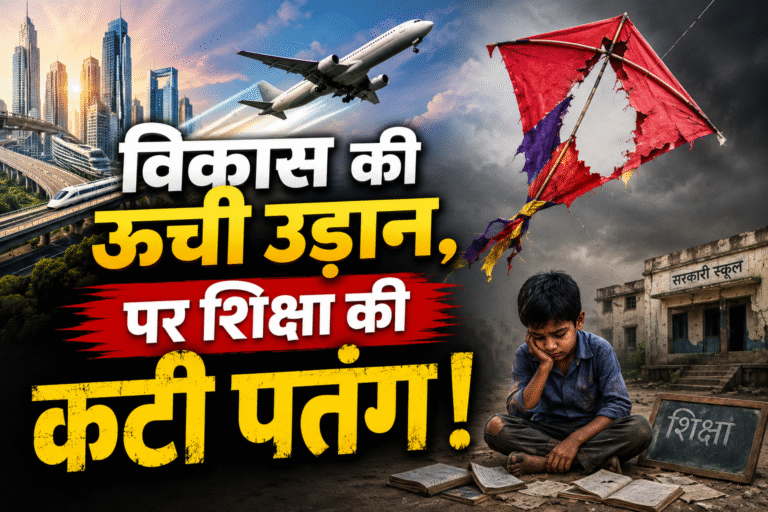 विकास की ऊंची उड़ान, पर शिक्षा की कटी पतंग!