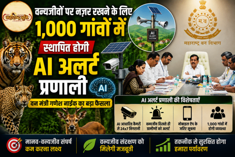 वन्यजीवों पर नज़र रखने के लिए 1,000 गांवों में स्थापित होगी AI अलर्ट प्रणाली: वन मंत्री गणेश नाईक